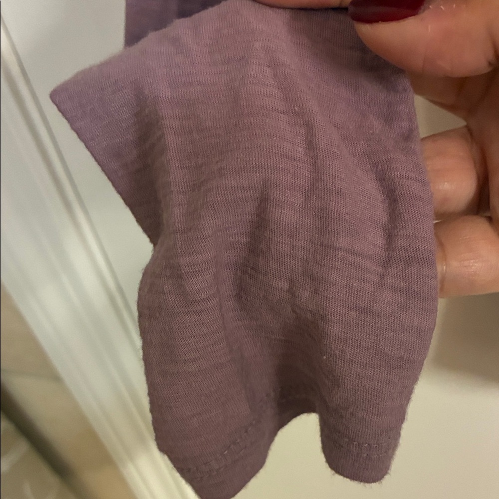 James Perse Mauve Long Sleeve Henley in Sz 1 -equivalent to a small - Picture 11 of 11